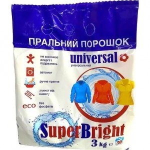 Стиральный порошок Super Bright универсальный 3 кг