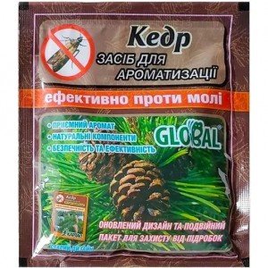Таблетки Global Кедр от моли и ароматизации воздуха 10 шт. (43012)
