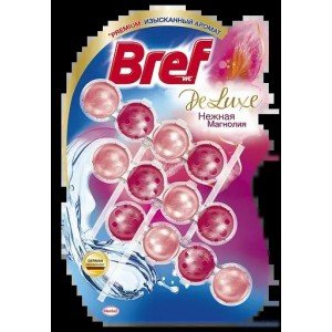 Туалетный блок для унитаза Bref De Luxe Нежная магнолия, 3 шт. (799025)