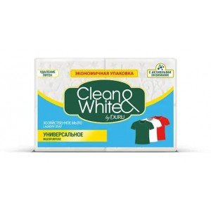 Хозяйственное мыло Duru Clean&White Классик, 500 г (4 шт. по 125 г)