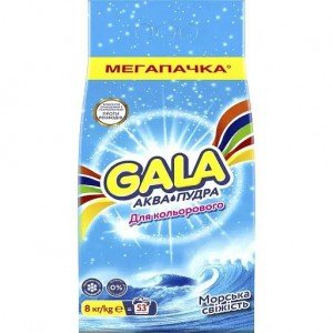 Стиральный порошок Gala Аква-Пудра Морская свежесть для цветных вещей 8 кг