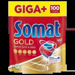 Таблетки для посудомоечных машин Somat Gold Giga, 100 шт.