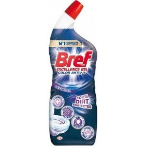 Чистящий гель для унитаза Bref Excellence Gel Color Activ Защита от загрязнений Лавнда, 700 мл (743088)