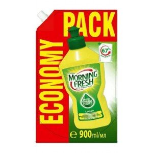 Средство для мытья посуды Morning Fresh Refil Лимон, суперконцентрат, 900 мл