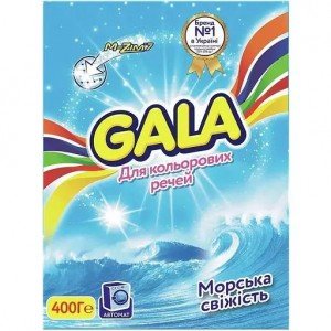 Стиральный порошок Gala Морская свежесть для цветных вещей 400 г