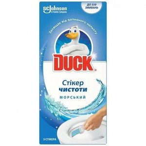 Стикер для очистки туалета Duck Туалетный утенок Морской 3 шт.