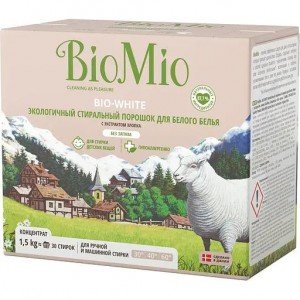 Стиральный порошок для белого белья BioMio Bio-White концентрат 1.5 кг