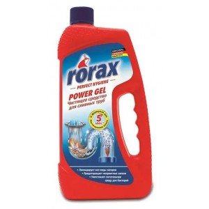 Интенсивный гель для сливных труб Rorax, 1 л