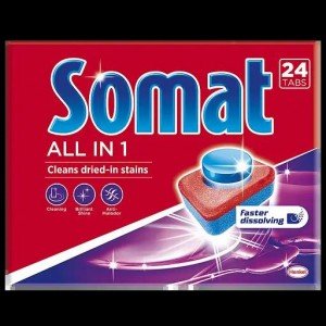 Таблетки для посудомоечных машин Somat All in 1, 24 шт. (792023)