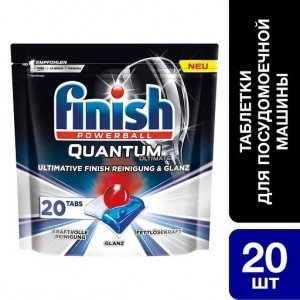 Капсулы для посудомоечных машин Finish Quantum Ultimate, 20 шт.