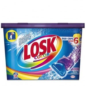 Капсулы для стирки Losk Duo-caps Color, 18 шт. (793880)