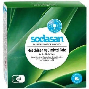 Таблетки для посудомоечных машин Sodasan 25 шт.