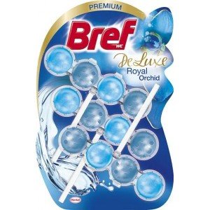 Туалетный блок для унитаза Bref De Luxe Роскошная орхидея, 3 шт. (856616)