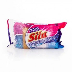Мыло хозяйственное Sila 72% с отбеливающим эффектом, 200 г
