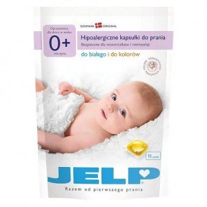 Капсулы для стирки Jelp 0+ для цветного и белого белья гипоаллергенные 11 шт.