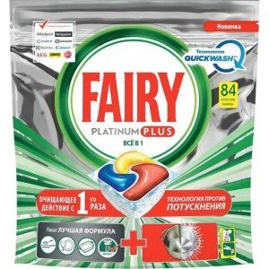 Таблетки для посудомоечной машины Fairy Все-в-одном Platinum Plus, 84 шт.