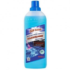 Средство для мытья пола San Clean для плитки и кафеля, 1 л