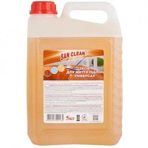 Средство очищающее San Clean Универсал-2000 для мытья пола, 5 л