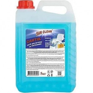 Средство для чистки унитазов San Clean Сантик 5 л синий