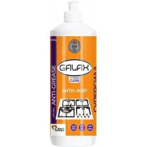 Средство для удаления жира с кухонных поверхностей Galax das Power Clean, сменный флакон, 1 л (724205)