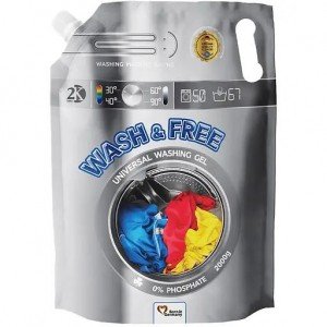 Гель для стирки Wash&Free универсальный 2 л (720733)