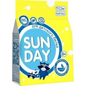 Детский стиральный порошок Sunday 2 кг (70910)