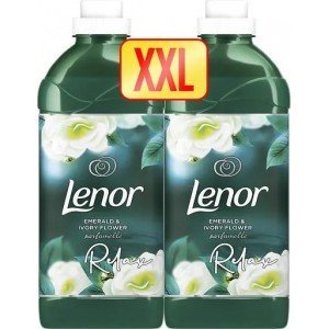Кондиционер для белья Lenor Изумруд и цветок айвори, 1080 мл х 2 шт.