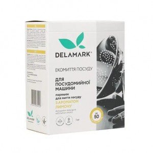 Порошок для посудомоечной машины DeLaMark с ароматом лимона, 1 кг