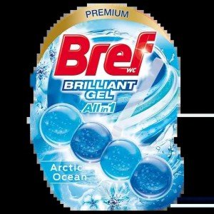 Туалетный блок для унитаза Bref Brilliant Gel All in 1 Арктический океан 42 г (860755)