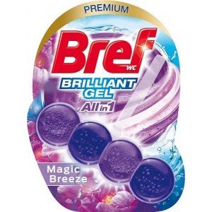Средство для чистки унитаза Bref Brilliant Gel All in 1 Волшебный бриз, 42 г (860769)