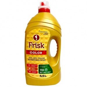 Средство для стирки цветных вещей Frisk Color Премиальное качество 5.5 л