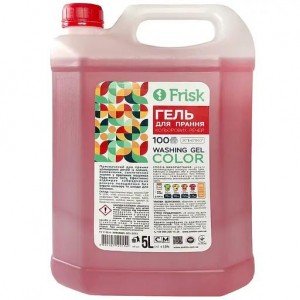 Средство для стирки цветных вещей Frisk Color, 5 л