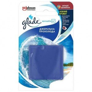 Аромаблок сменный Glade Sensations, родниковая прохлада, 8 г