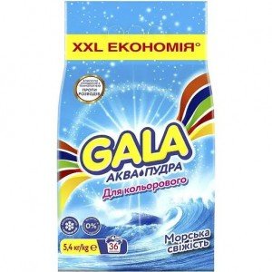 Стиральный порошок Gala Аква-Пудра Морская свежесть для цветных вещей 5.4 кг