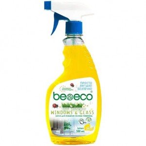 Средство для чистки стеклянных поверхностей Be&Eco Лимон, 500 мл