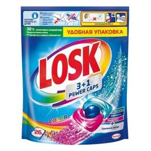 Капсулы для стирки Losk трио-капсулы Колор, 26 шт.