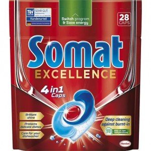 Капсулы для посудомоечной машины Somat Exellence Duo 4 в 1 28 таблеток