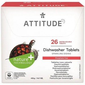 Таблетки для посудомоечных машин Attitude 26 шт.