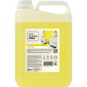 Сантри-гель для чистки сантехники NeoCleanPro Аромат миндаля, канистра, 5 л