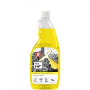 Средство для стекол и зеркал NeoCleanPro Свежий лимон, запаска, 750 мл