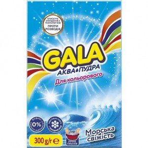 Стиральный порошок Gala Аква-Пудра Морская свежесть ручная стирка для цветных вещей 300 г
