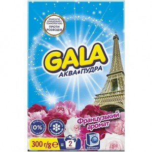 Стиральный порошок Gala Аква-Пудра Французский аромат для цветных вещей 300 г