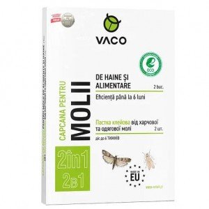 Ловушка клеевая Vaco Eco от пищевой и одежной моли 2 шт.