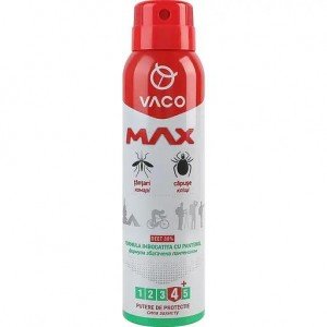 Спрей от комаров клещей и мошек Vaco Max Deet 30% с пантенолом 100 мл