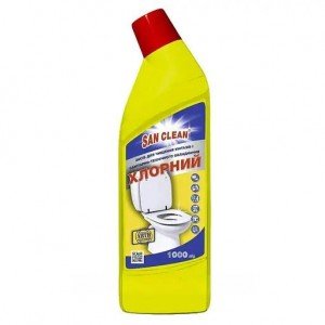 Средство для чистки унитазов San Clean хлорный, 1000 г