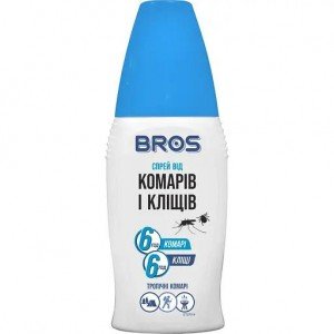 Спрей от комаров и клещей Bros 100 мл