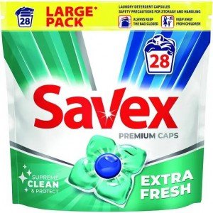 Капсулы для стирки Savex Super Caps Extra Fresh 4, 28 шт.