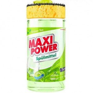 Средство для мытья посуды Maxi Power Зеленый чай, 1 л