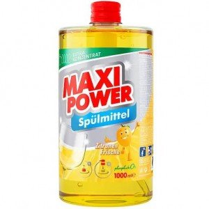 Средство для мытья посуды Maxi Power Лимон, запаска, 1 л
