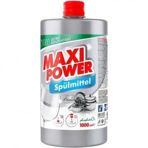 Средство для мытья посуды Maxi Power Платинум запас 1 л